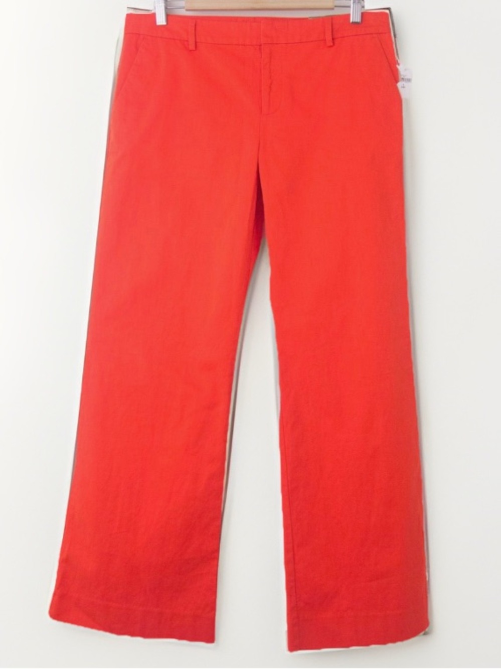 Gap Perfect Khaki Wide Leg Pants Y2K Cotton Lava Orange Size 6